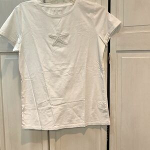 Talbots NWT Whit 100% Cotton top w/ fun beaded  starfish- S